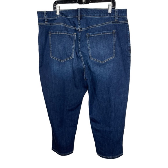 Lane Bryant Flex Magic waistband 18 Mid-Rise Boyfriend Capri Jeans - Picture 2 of 6